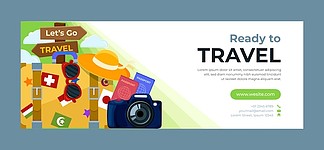 旅行社业务社交媒体封面模板